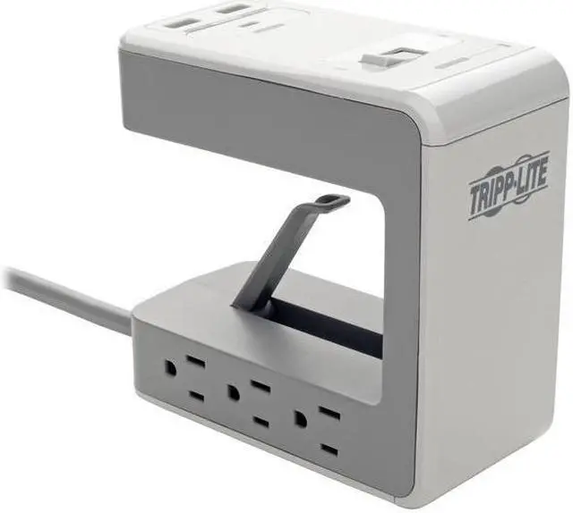Alt view image 8 of 20 - TRIPP LITE TLP648USBC 8.0 Feet 6 Outlets 1080 Joules Surge Protector