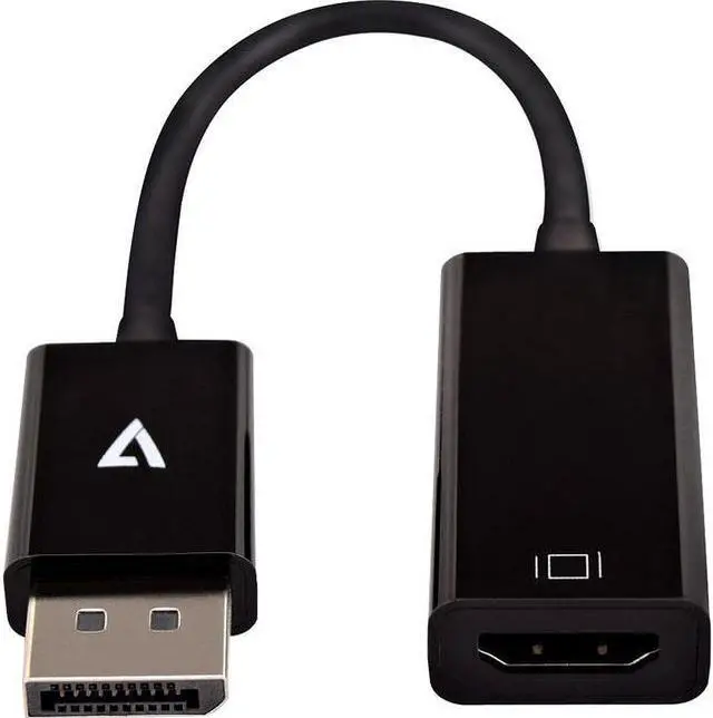 Alt view image 3 of 4 - V7 Black Video Adapter DisplayPort Male to HDMI Female Slim CBLDPHDSL1E