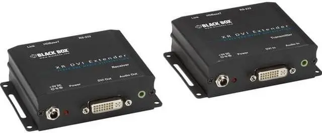 Alt view image 5 of 10 - Black Box Network Services AVX-DVI-TP-100M Xr Dvi-d Extender With Audio Rs232