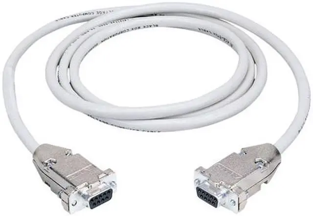 Alt view image 4 of 7 - Black Box EYN257T-0050-FF Black Box Serial Null Modem Cable - DB-9 Female Serial - DB-9 Female Serial - 50ft - Beige