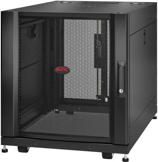 Alt view image 9 of 15 - APC by Schneider Electric NetShelter SX 12U Server Rack Enclosure 600mm x 900mm w/ Sides Black - For Server, Storage - 12U Rack Height x 19" Rack Width x 29.75" Rack Depth - Floor Standing - Black - 2255.33 lb Dynamic/Rolling