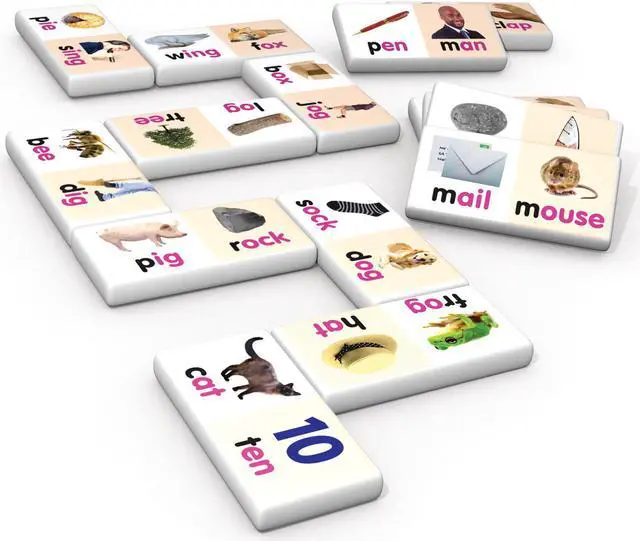 Alt view image 3 of 4 - junior learning rhyming word dominoes educational action games