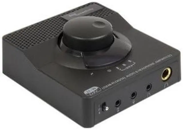 Alt view image 3 of 10 - SYBA Black SD-DAC63116 USB 2.0 DAC 24bit 96KHz Plus Stereo Headphone Amplifier