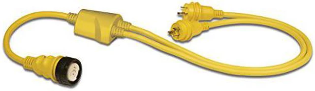 Alt view image 4 of 9 - Marinco RY504-2-30 Adapter, Reverse Y 50a 125/250v To 2-30a