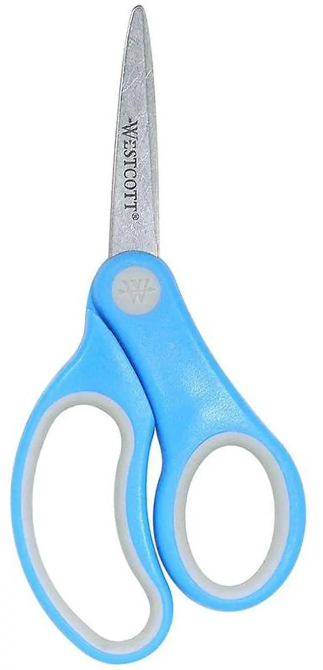 Alt view image 4 of 6 - Acme Kids Scissors Soft Handle Pointed 5" STST Blades/ AST 14727