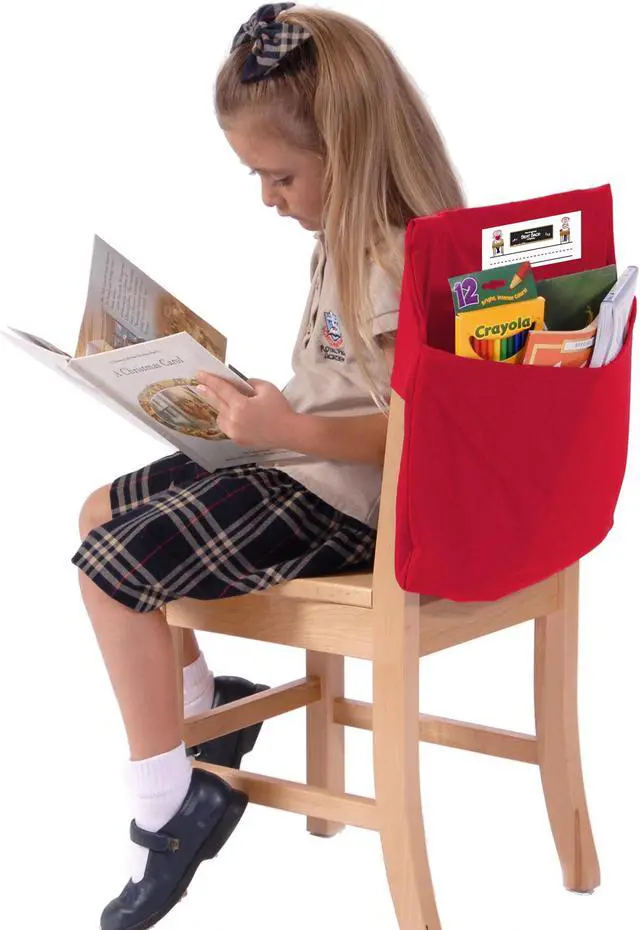 Alt view image 4 of 6 - seat sack storage pocket, standard, 14 inches, red