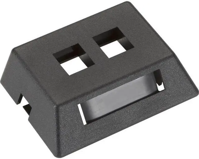 Alt view image 3 of 4 - WALLPLATE MODULAR FURN 2PT BK