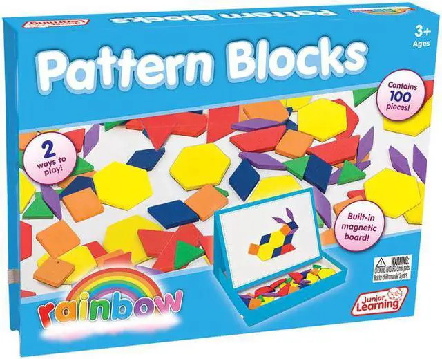 Main image of JUNIOR LEARNING RAINBOW PATTERN BLOCKS