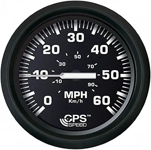 Alt view image 5 of 10 - Faria Beede Instruments Euro Black 4 Inch Speedometer 60Mph Euro Black 4 Inch Speedometer 60 MPH -GPS