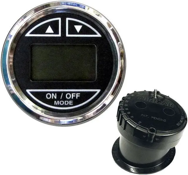 Alt view image 4 of 6 - Faria Beede Instruments Ches S/s Black Depth In-hull Trn 13751