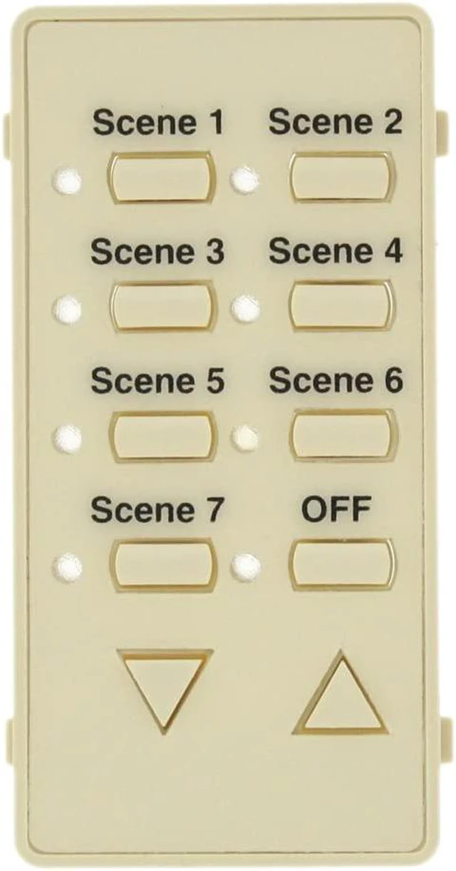 Main image of Leviton DCKS7-A Almond Color Change Kit for Mural Scene Controller with Text