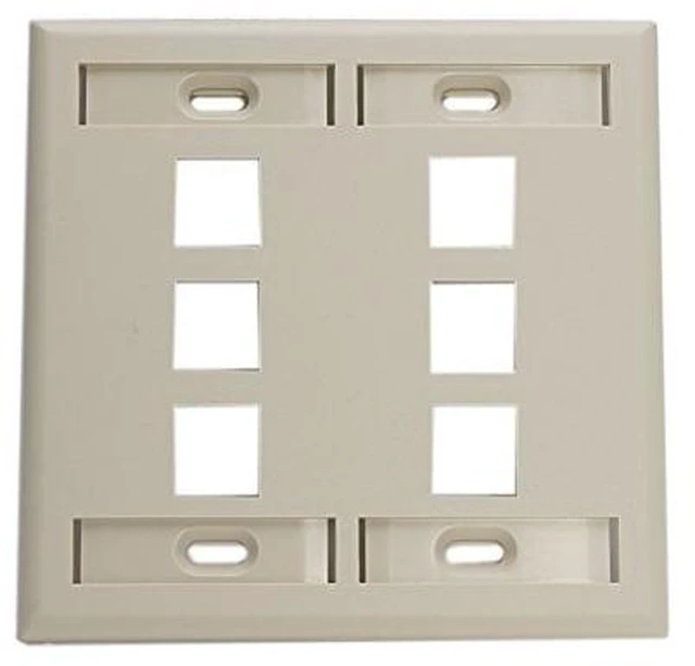 Main image of 42080-6IP LEVITON TELCOM 6-PORT QKPRT DUAL GNG WPLT IVY