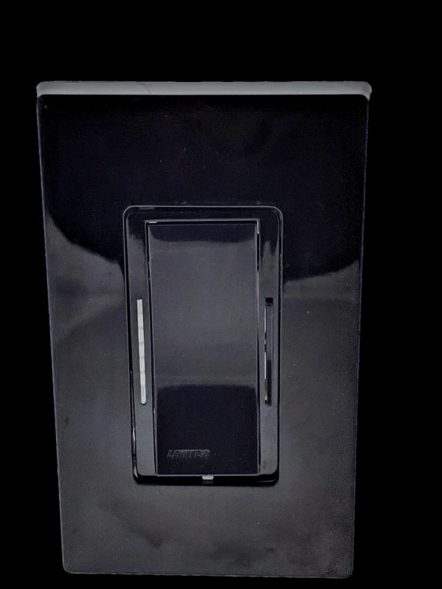 Alt view image 4 of 4 - Leviton Black Vizia Low Voltage Dimmer Switch VZM10-1LE