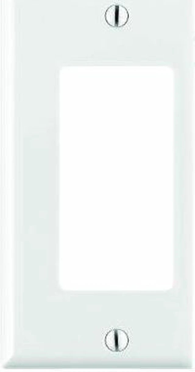 Alt view image 3 of 3 - Leviton PSE26-W White Decorator Sectional Center Wall Plate