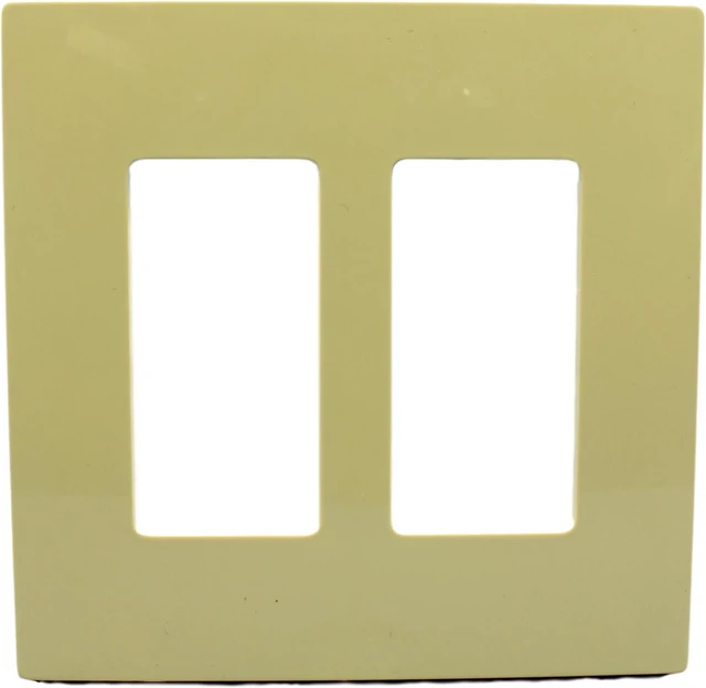 Main image of Leviton Ivory 2-Gang Midway Size Decora Screwless Wallplate Cover GFCI GFI SJ262-SI