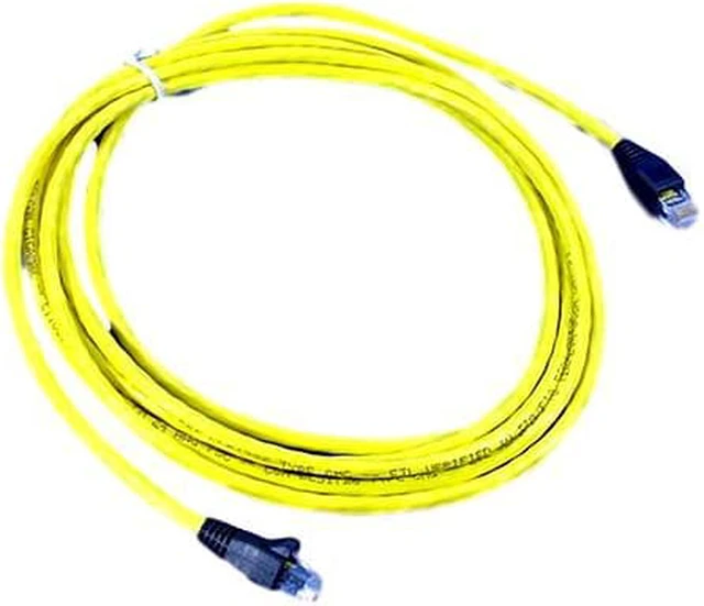 Main image of Leviton Yellow Cat 5e 10 ft Ethernet Patch Cord Network Cable Booted 5G455-10Y
