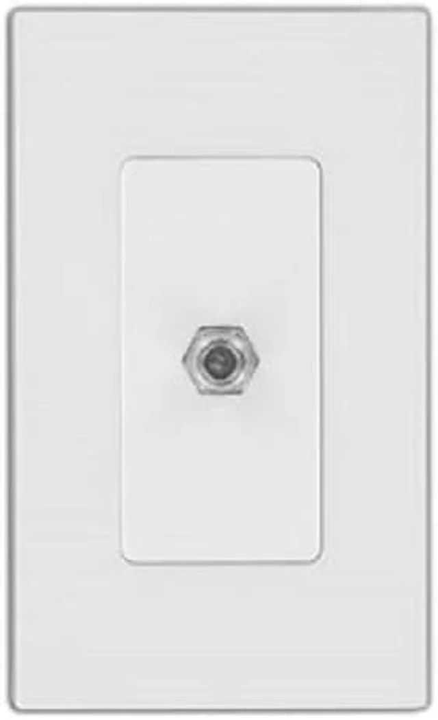 Main image of Leviton 80381-T 1-Gang Decora Wallplate Screwless, Light Almond