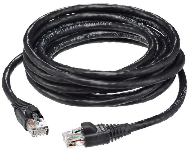 Alt view image 2 of 2 - Leviton R15-AG600-10E 10 Black eXtreme 6plus Patchcord