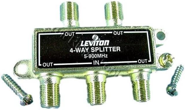 Main image of 900 MHz GOLD Plated 4-Way Video Distribution Splitter C5004