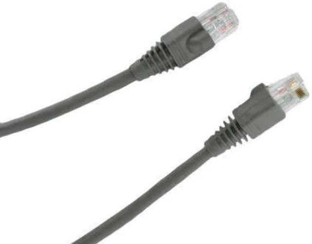 Main image of Leviton Silver Cat 5e 5 ft Patch Cord Network Cable Booted Cat5e 5G460-5S
