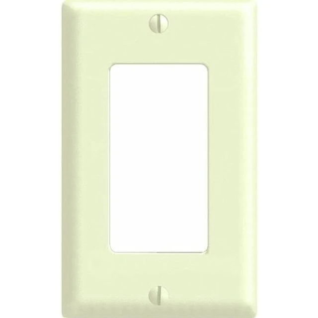 Alt view image 2 of 2 - Decora Switch 1-Gang Plate Almond Leviton Decorative Switch Plates 80401-A