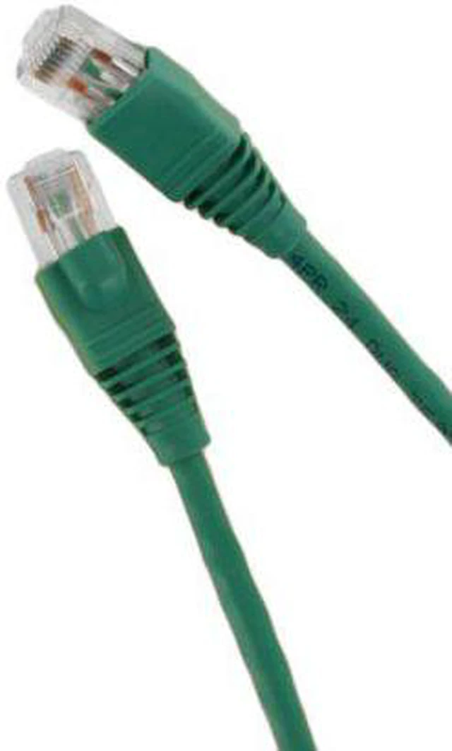 Main image of Leviton 5G460-3G GigaMax 5E Standard Patch Cord, Cat 5E, 3-Feet Length, Green