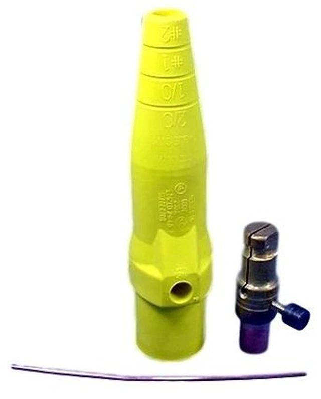 Main image of Leviton 16D26-Y Yellow 16 Series Taper Nose Male Crimped Detachable Cam-Type Plug