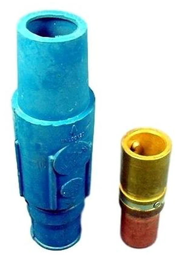 Main image of Leviton 17V25-B Blue 17 Series Vulcanized Female Crimped Detachable Cam-Type Plug