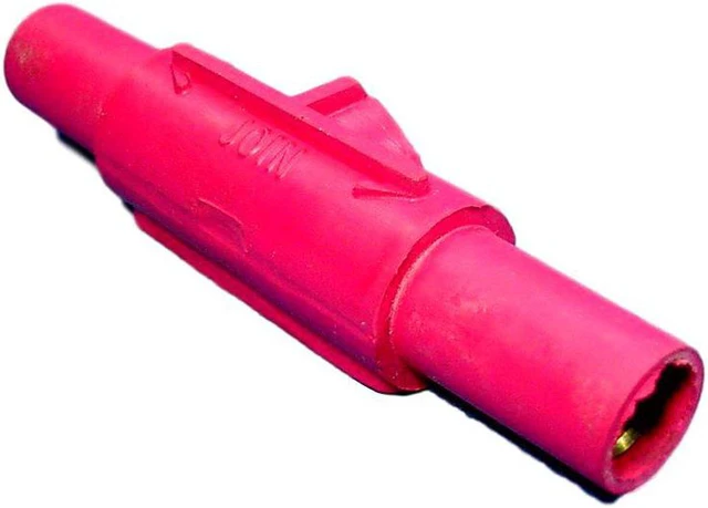 Main image of Leviton 15A23-R Red 15 Series Taper Nose Double Female Multi Way Cam-Type Connector