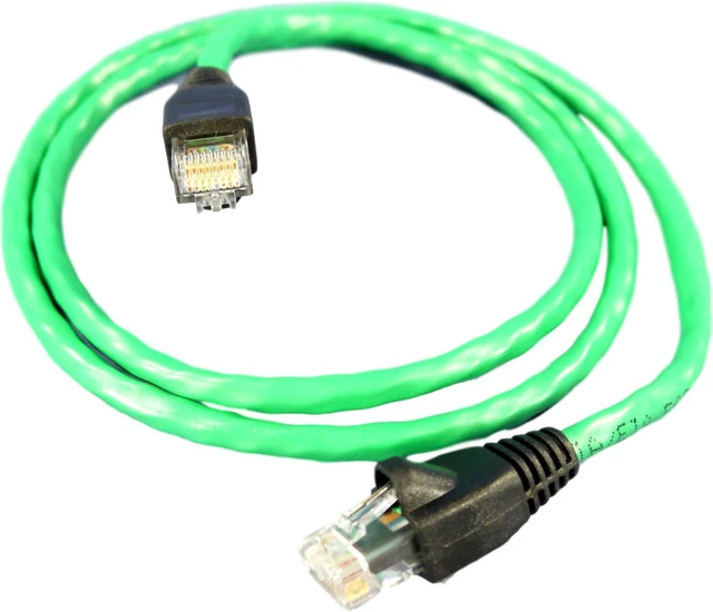 Main image of Leviton Dark Green Cat 5e 3 ft Ethernet Patch Cord Network Cable Booted 5G455-3G
