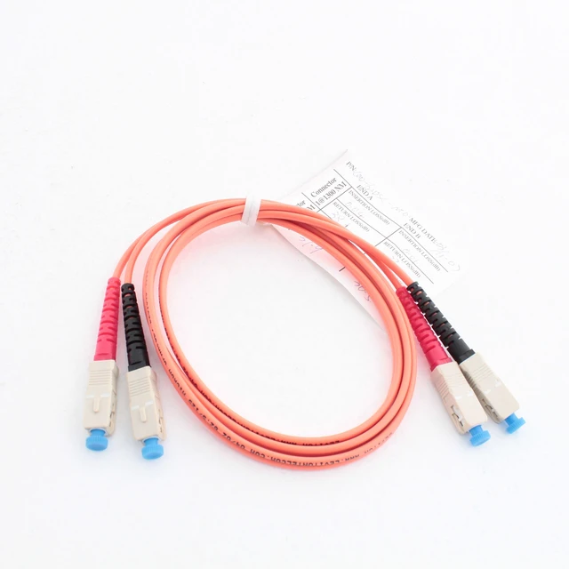 Main image of 1M Leviton Fiber Optic Multi-Mode Duplex Patch Cable Cord SC 62.5/125 62DSC-M01