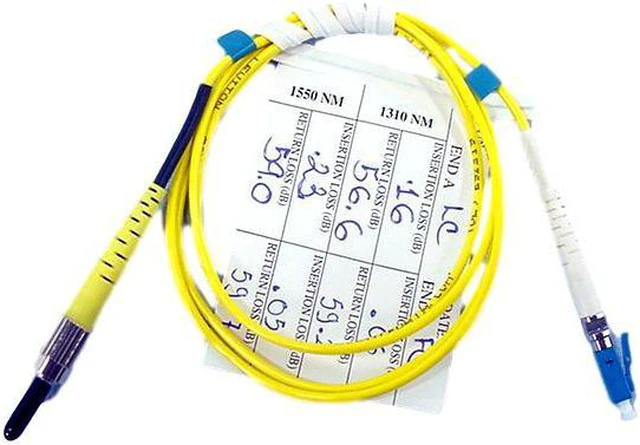 Main image of 1M Leviton Fiber Optic Single-Mode Simplex Patch Cable Cord FC LC UPC UPSFL-S01
