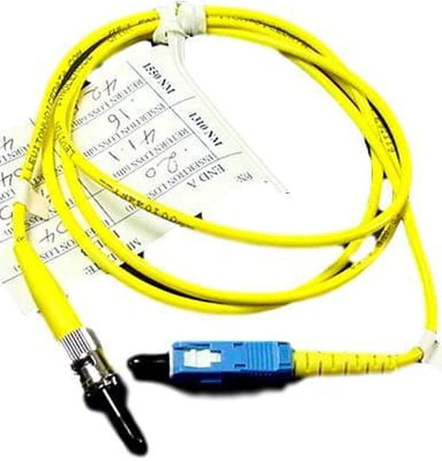 Main image of 1M Leviton Fiber Optic Singlemode Simplex Patch Cable Cord SC ST SPC SPSCT-S01