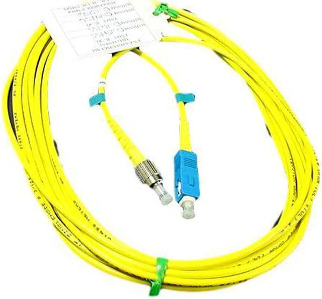 Main image of 5M Leviton Fiber Optic Single-Mode Simplex Patch Cable Cord SC FC UPC UPSCF-S05