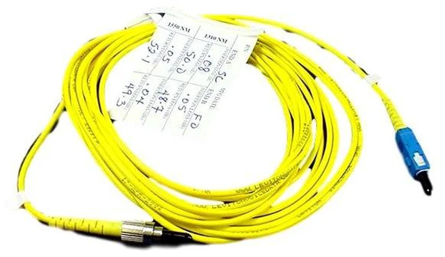 Main image of 5M Leviton Fiber Optic Singlemode Simplex Patch Cable Cord SC FC SPCSPSCF-S05