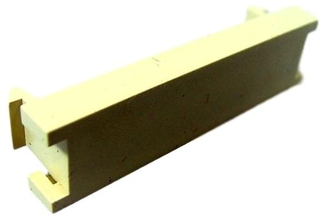 Main image of Leviton 41295-5BI 1/2 Unit High Blank MOS Module, Ivory