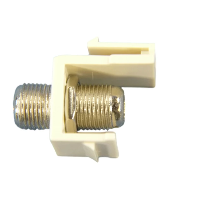 Alt view image 2 of 2 - Cooper Wiring Devices 5552-5EA F-Series Coax Connector, Almond