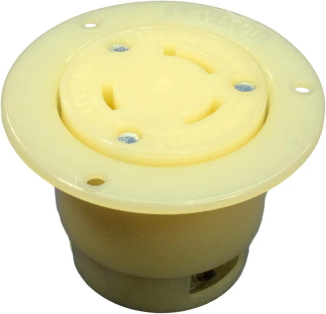 Main image of Leviton L12-30 Locking Flanged Outlet 30A 480V 3