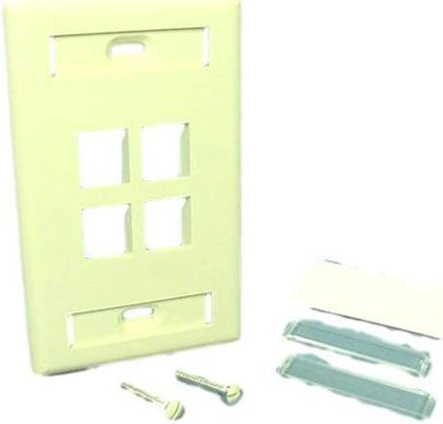 Alt view image 2 of 4 - Leviton QuickPort Faceplate