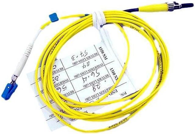 Main image of 2M Leviton Fiber Optic Single-Mode Simplex Patch Cable Cord ST LC UPC UPSTL-S02