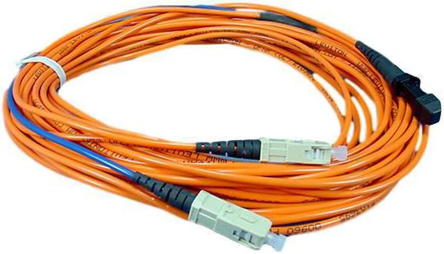 Main image of 10M Leviton Fiber Optic Multi-Mode Duplex Patch Cable Cord MT-RJ DX-SC 498MC-M10