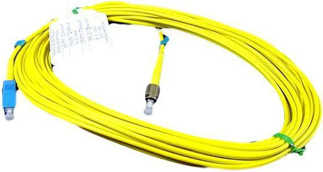 Main image of 10M Leviton Fiber Optic Single-Mode Simplex Patch Cable Cord SC FC UPC UPSCF-S10
