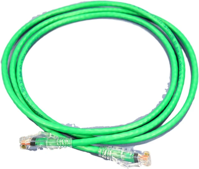 Main image of Leviton 5D460-5G Green 5-Foot Cat 5e GigaMax SlimLine Ethernet LAN Patch Cord Network Cable