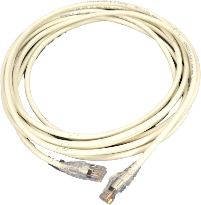 Main image of White Cat 5e 15ft Patch Cord Network Cable Booted Cat5e 5D460-15W