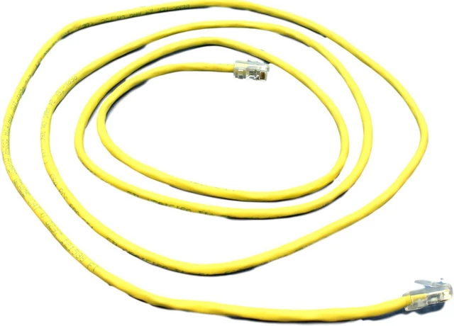 Main image of Leviton Yellow Cat 5 7 ft Ethernet LAN Patch Cord Network Cable Cat5 52455-7Y