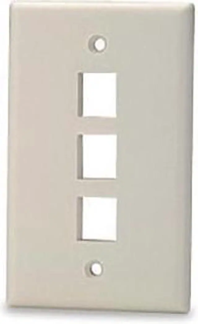 Main image of SignaMax SKF-3 Port Single-Gang Ivory Wall Plate
