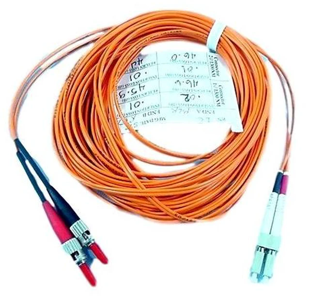Main image of 10M Leviton Fiber Optic Multi-Mode Duplex Patch Cable Cord ST LC 50mic 50DTL-M10