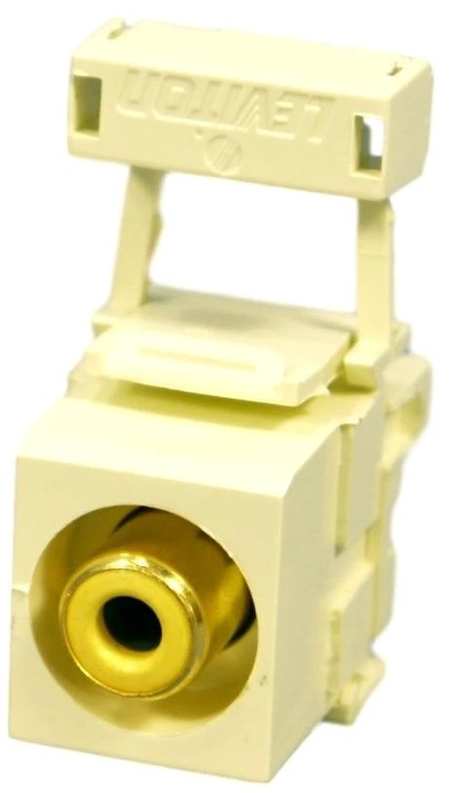 Main image of Leviton 40735-RYA Almond QuickPort Snap-in Connector