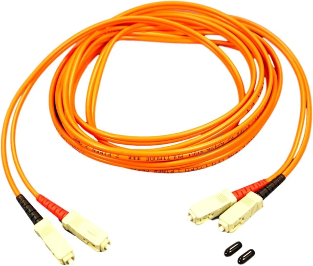 Main image of Leviton 3M Fiber Optic Multi-Mode Duplex Patch Cord Cable MM SC-SC 50 5C200-M03