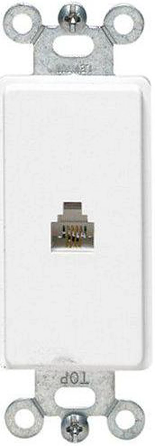 Alt view image 2 of 2 - Leviton 1 Port Phone Faceplate